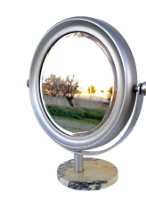 ❤️ TISCHSPIEGEL MIROIR TABLE MIRROR ESPEJO DE MES NARCISO SERGIO MAZZA ARTEMIDE