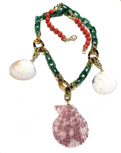 Collana conchiglie naturali - collana,