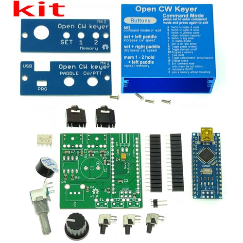 Open keyer mk2 kit con - open, cw