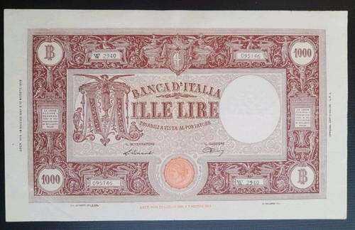 1000 lire grande - 1000, m