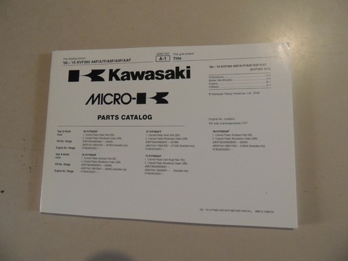 Catalogo ricambi kawasaki kvf - catalogo,