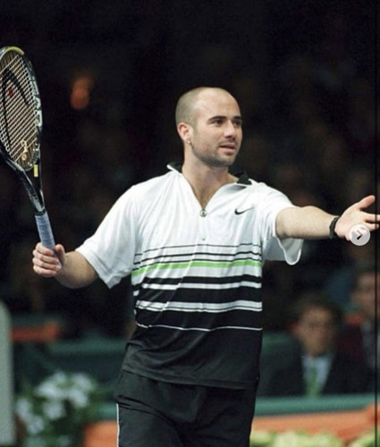 Maglia nike andre agassi - nike, 1996