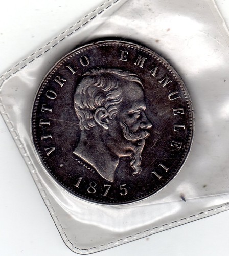 Italia milano lire 1875 - 5,