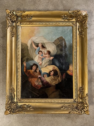 Antico dipinto olio barocco