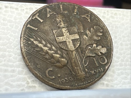Centeimi 1939 10 moneta - 10,