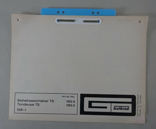 Gutbrod lawnmower parts - lawnmower, ts