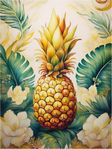 Piastrella murale ananas - piastrella,