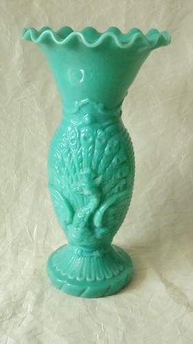Vase opaline de foire - opaline,