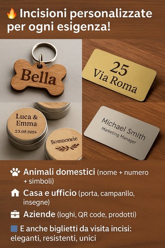 Incisioni laser - incisioni,