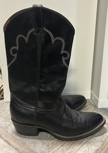 Stivali cowboy uomo - pelle, nera
