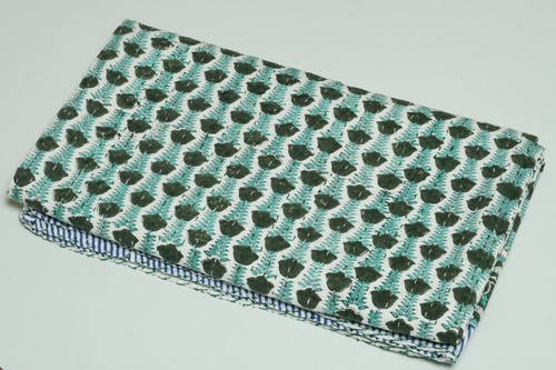 Trapuntino kantha verde - kantha,