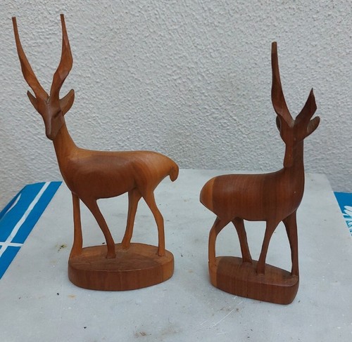 Scultura legno stambecco - scultura,