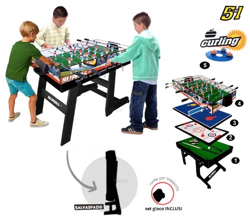 Tavolo multigioco pieghevole - tavolo,
