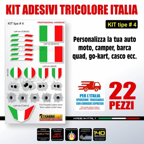 Kit adesivi tricolore - kit, di