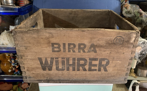 Vintage cassa legno birra - vintage,