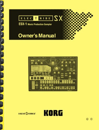 Korg electribe esx manuale - korg,