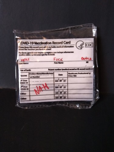 Covid vaccine card pvc - covid, patch