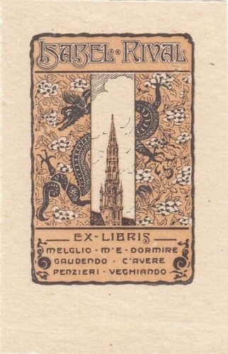 Exlibris bookplate klischee - exlibris,