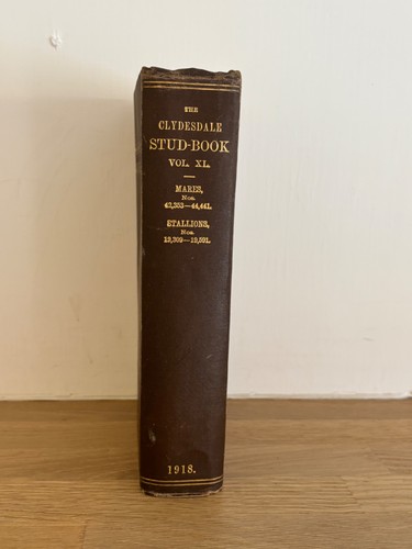 Clydesdale stud book vol - stud, 40