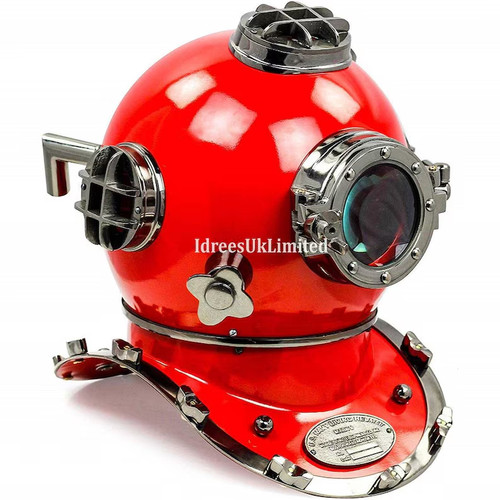 Casco immersione rosso - casco,