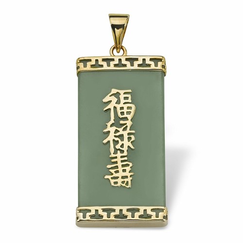 Collana con ciondolo giada - con, in