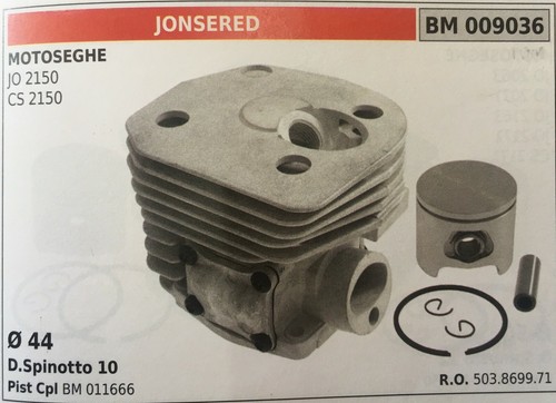 Cilindro completo pistone - pistone, e