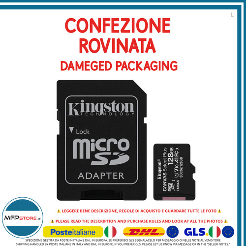 Scheda micro kingston 128gb - micro,