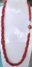 Collana corallo multifilo - collana, anni