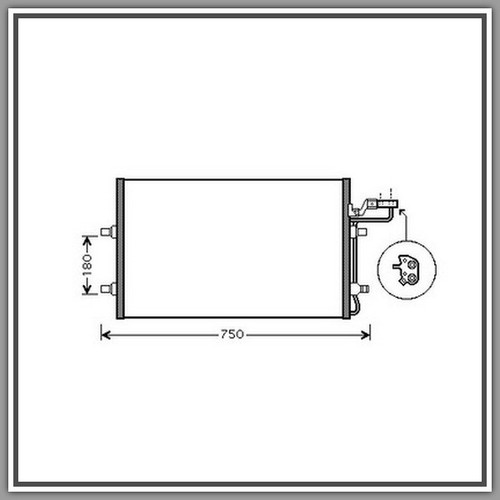 Condensatore volvo - condensatore,