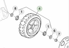 Ruota originale John Deere