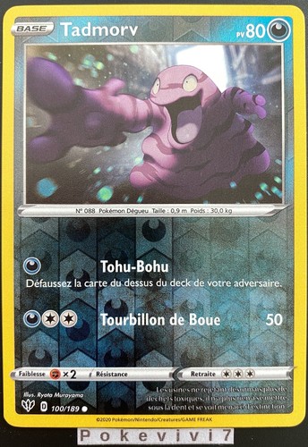 Carte pokemon tadmorv 100 - pokemon, 100/189