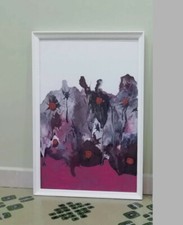 Quadro Moderno 1 pz. cm 43,5x63,5 Acrilic su Tela Arredamento Casa Arredo Design