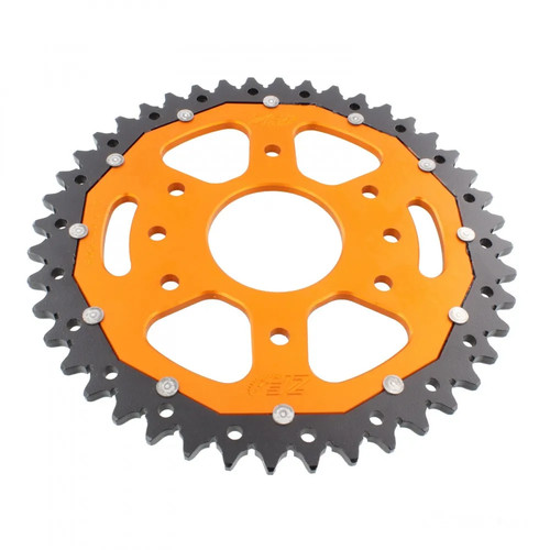 Kettenrad alu orange zähne - kettenrad,