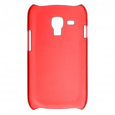 Custodia in PVC Rosso Trasparente Ultrasottile per Samsung Galaxy S Advance / i9