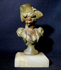 Antico Busto Miniatura Metallo