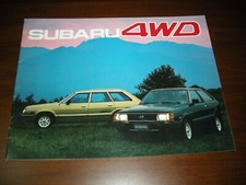 Subaru brochure 4wd tutti - tutti, i