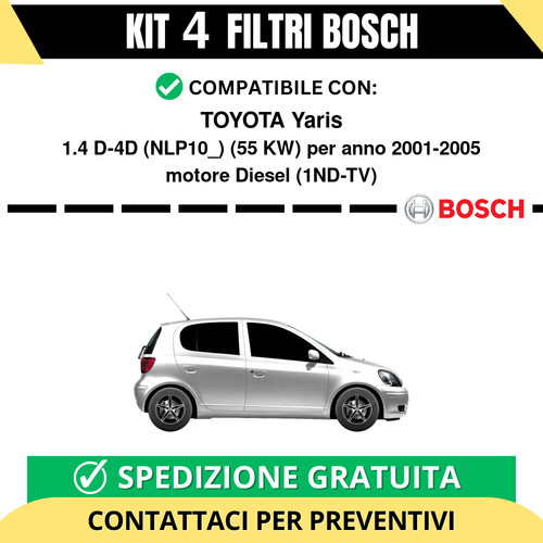 Kit bosch filtri tagliando - bosch,