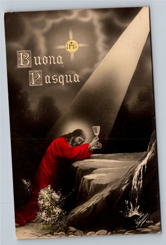 1923 buona pasqua cartolina - 1923,