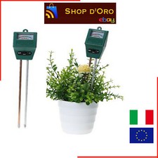 Misuratore Tester di pH Umidità e Luce Suolo Terreno Terra Igrometro 