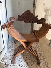 sedia antica in legno noce ,da