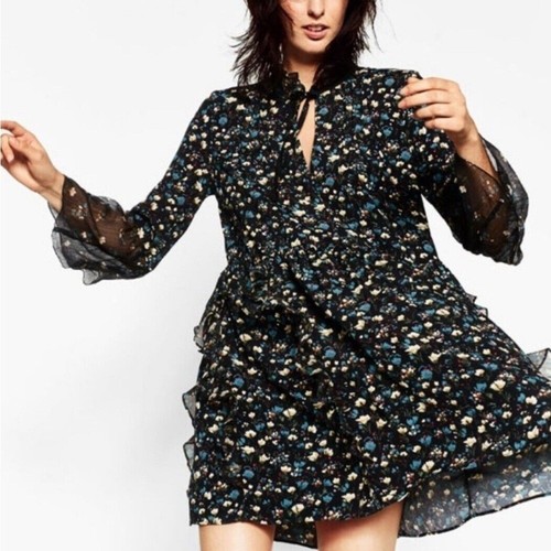 Zara new woman floral printed - new,
