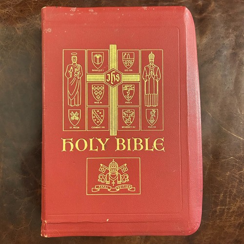 1952 holy bible papal - holy,