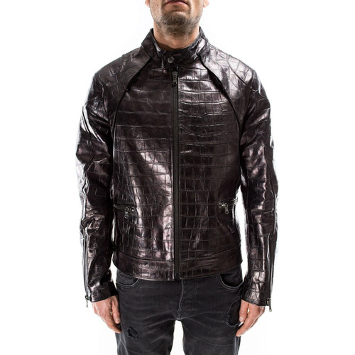 Giacca biker uomo - , pelle