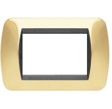 Bticino Placche International Living - L4803OR - 3 moduli - color Oro originali