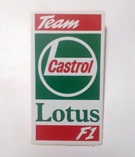 Vecchio adesivo vintage TEAM F1 AUTO LOTUS CASTROL (pollici 1,95 x 3,95)