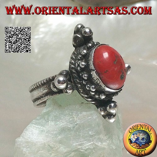 Anello nepalese argento - nepalese,