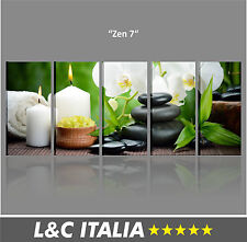 Zen 7 QUADRI MODERNI QUADRO ARREDO CENTRO BENESSERE SPA STAMPA TELA STONE PIETRE