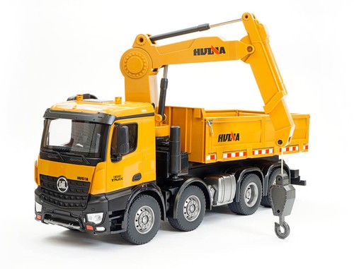Camion benne avec grue 8 - benne,