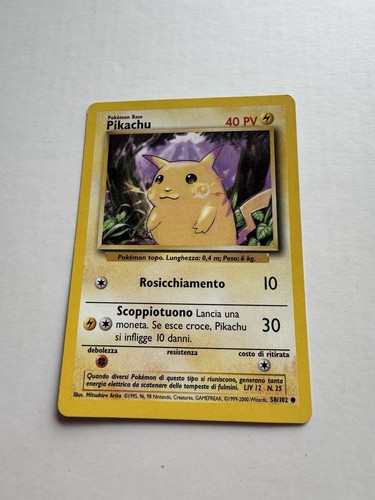 Pikachu 102 prima edizione - 58/102,