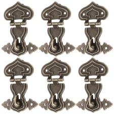  6 pezzi di scatola di legno con chiusura a scatto, portagioie, scatola regalo,